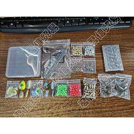 SUPERFINDINGS Fishing Accessories, Including Iron Fishing Gear, Fishing Lures, PE Fishing Luminous Beads, Claws Hooks and Eye Pins