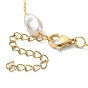 Bracelet de cheville en perles de plastique ccb avec chaînes à trombones, bijoux en laiton