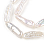 Baroque Natural Keshi Pearl Beads Strands, Freshwater Pearl, Stick Shape