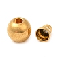 Rack Plating Brass 3 Hole Guru Beads, T-Drilled Beads, Teardrop, Long-Lasting Plated