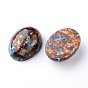 Assembled Synthetic Bronzite and Imperial Jasper Cabochons, Oval, 40x31x14.5mm