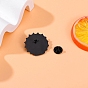 Broche de ojo de dibujos animados creativo, Alfileres de esmalte de aleación negra con forma de lágrima y sol de mano de hamsa, insignia para ropa mochila