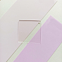 Disque acrylique transparent gros pendentifs, ébauches acryliques, carrée