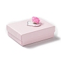 Cardboard Jewelry Set Boxes, Rectangle with Foam Flowers