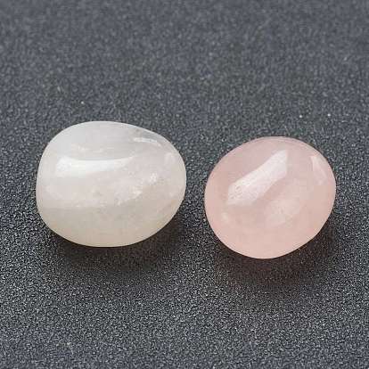 Природного розового кварца бусы, для проволоки, свернутой подвесками решений, нет отверстий / незавершенного, самородки, упавший камень, лечебные камни для 7 балансировки чакр, кристаллотерапия, драгоценные камни наполнителя вазы