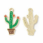 Alloy Enamel Pendants, Cactus Charm
