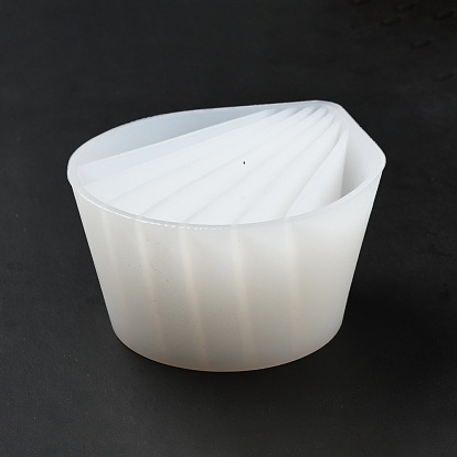 Vaso dividido reutilizable para verter pintura., vasos de silicona para mezclar resina, 8 divisores, shell forma
