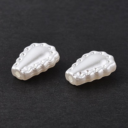 ABS Plastic Imitation Pearl Beads, Teardrop