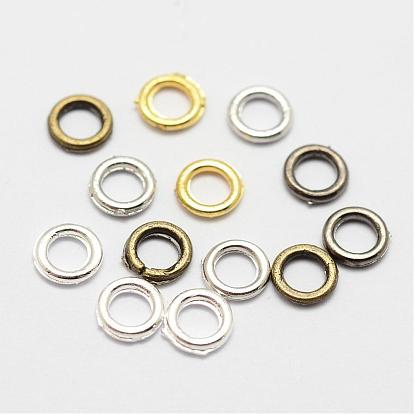 Alloy Round Rings, Soldered Jump Rings, Closed Jump Rings, Long-Lasting Plated