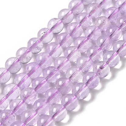 Chapelets de perles naturelles améthyste, AA grade, ronde