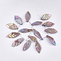 Freshwater Shell Beads Strands, Top Drilled Beads, Dyed, AB Color, Leaf