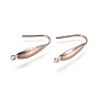304 Stainless Steel Earring Hooks, Ear Wire, with Vertical Loop