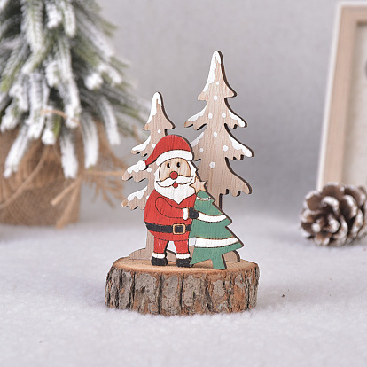 Дерево Санта-Клаус олень ангел снеговик кукла дисплей украшения, рождественские украшения, для украшения дома подарка партии