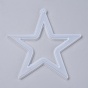 Noël creux étoile bricolage pendentif moules en silicone, pour la résine UV, fabrication de bijoux en résine époxy