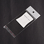 Sacs de cellophane rectangle, avec carte d'affichage de boucle d'oreille en carton