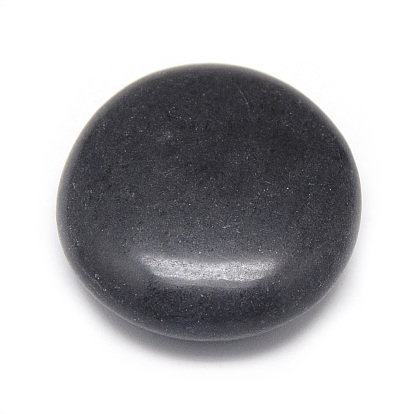 Натуральный черный бисер камень, нет отверстий / незавершенного, овальный, вырезанный рунами / futhark / futhorc