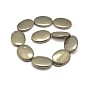 Oval Natural Pyrite Beads Strands