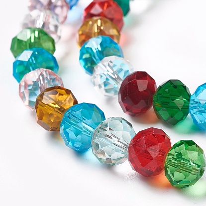 Glass Beads Strands, Rondelle