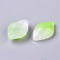 Imitation Jade Glass Pendants, Petal
