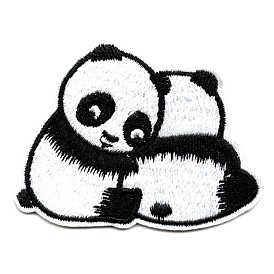 Computerized Embroidery Cloth Iron on/Sew on Patches, Costume Accessories, Appliques, Panda