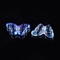 Electroplate Transparent Glass Beads, Butterfly