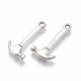 Pendentifs en alliage de style tibétain, sans cadmium et sans plomb, marteau