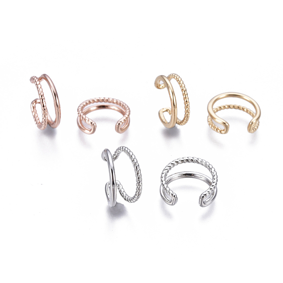Brass Cuff Earrings
