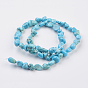 Natural Magnesite Beads Strands, Dyed & Heated, Nuggets