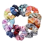 Tie Dye Cloth Elastic Hair Accessories, for Girls or Women, Scrunchie/Scrunchy Hair Ties