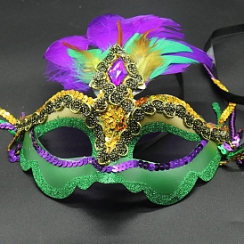 Plastic Mask, Halloween Mask for Cosplay Masquerade Party Costume Accessory