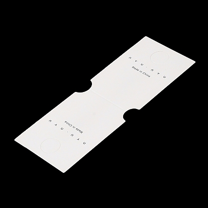 Сложите картонные бумажные карточки для демонстрации ювелирных изделий для хранения ожерелий и браслетов, прямоугольник со словом