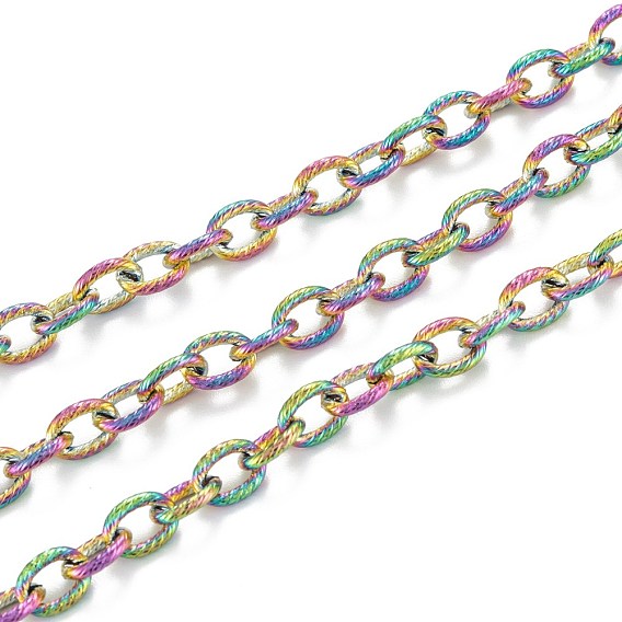 304 chaînes de câbles texturées en acier inoxydable, non soudée, avec bobine