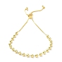 Long-Lasting Plated Brass Round Bead Slider Beacelets for Women Men, Cadmium Free & Lead Free