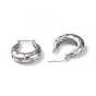Rack Plating Brass Hollow Star Hoop Earrings for Women, Lead Free & Cadmium Free