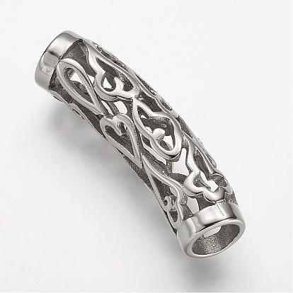 304 Stainless Steel Hollow Tube Beads