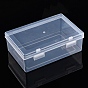 Rectangle Plastic Storage Organizer Boxes with Hinged Lid, Jewelry Case for Small Items, Jewelry Storage