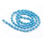 Glass Beads Strands, Imitation Jade Beads, Faceted, Drop