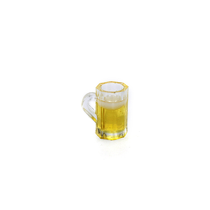 Mini Resin Beer Cup, for Dollhouse Accessories, Pretending Prop Decorations