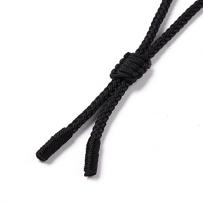 Collier pendentif nœud marin en pierres précieuses naturelles mélangées avec cordon en nylon pour femme