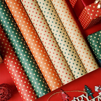 20 листовая бумага для упаковки подарков в горошек, прямоугольные, сложенный букет цветов украшение оберточной бумаги