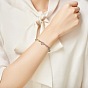 Bracelet en laiton plaqué platine shegrace fashion, coeurs avec cristal autrichien multicolore