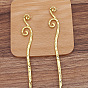 Alloy Vine Hair Sticks, with Loop, Long-Lasting Plated Hair Accessories for Women