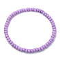 6 pcs 6 ensemble de bracelets extensibles en perles de verre de couleur