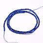 Lapis-lazuli, brins de perles naturels , AA grade, facette, ronde