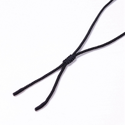 Gemstone Yoga Theme Pendant Necklace with Nylon Cord for Women