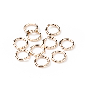 Yellow Gold Filled Jump Rings, Open Jump Rings, 1/20 14K Gold Filled, Cadmium Free & Nickel Free & Lead Free, 5.2x0.8mm