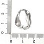 304 Stainless Steel Linking Rings, Irregular Oval Connector
