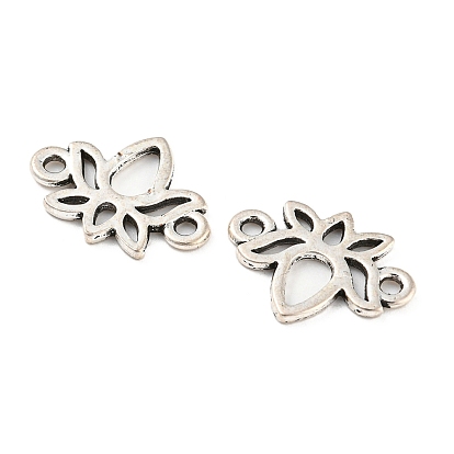 Tibetan Style Alloy Connector Charms, Cadmium Free & Lead Free, Lotus Links