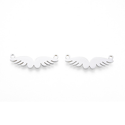 201 Stainless Steel Connector Charms, Wing