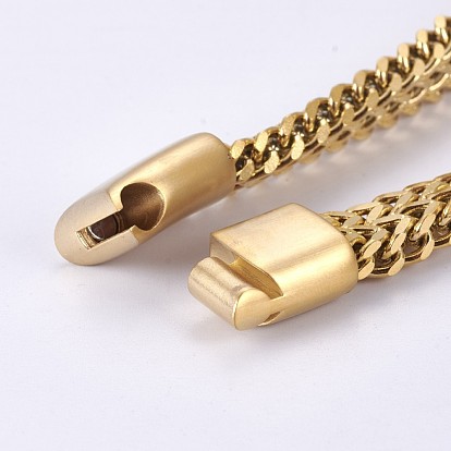 304 bracelets de la chaîne de blé en acier inoxydable, avec fermoir magnétique